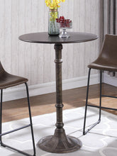 Load image into Gallery viewer, Rustic Dark Russet and Antique Bronze Counter-Height  Table