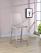 Load image into Gallery viewer, Everyday Contemporary Clear and Chrome Bar Stool