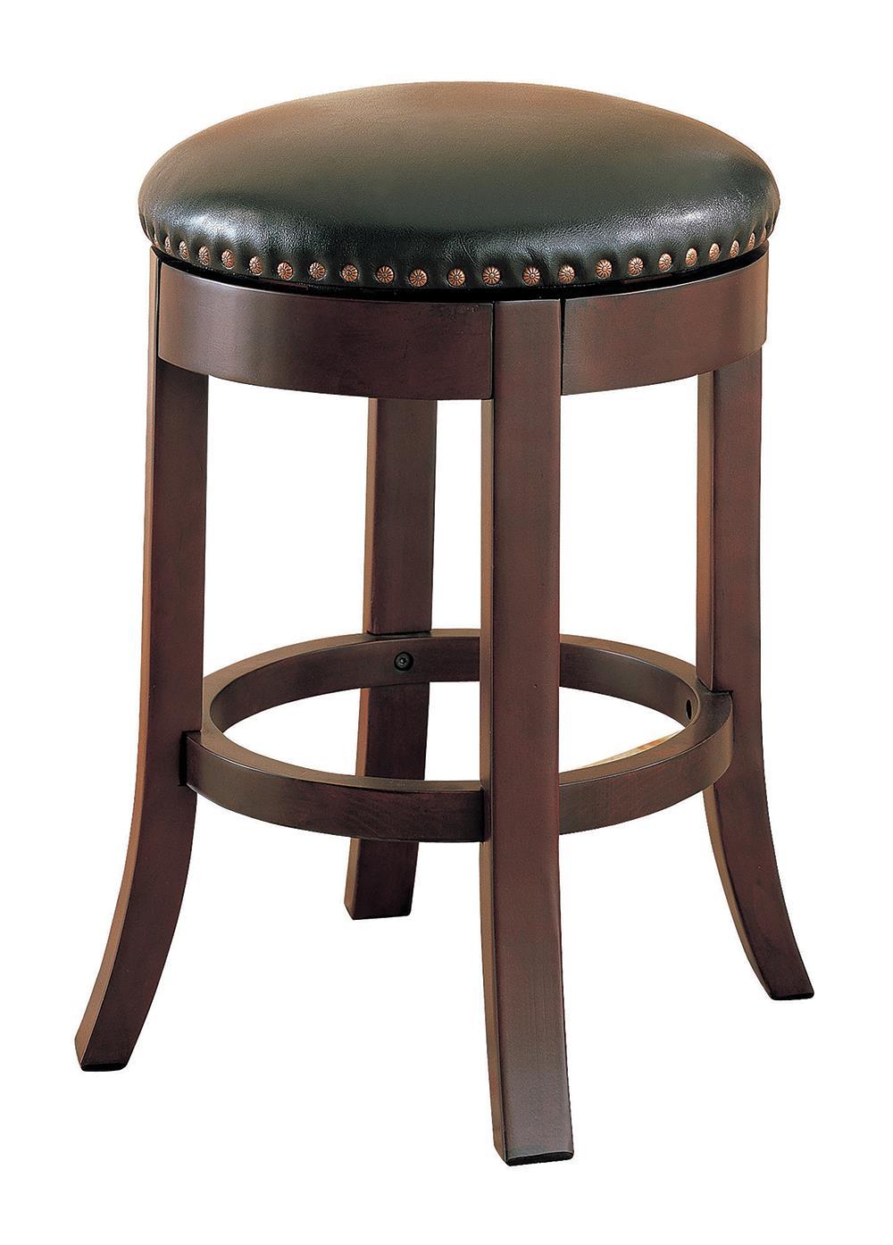 Casual Walnut Counter-Height  Bar Stool