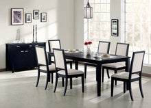 Load image into Gallery viewer, Louise Transitional Black Rectangular Dining Table