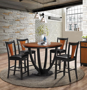 Boyer Transitional Amber and Black Counter-Height Table