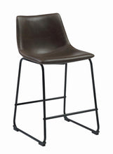 Load image into Gallery viewer, Industrial Brown Faux Leather Counter-Height  Stool