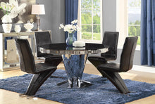 Load image into Gallery viewer, Barzini Dining Contemporary Black Pedestal Dining Table