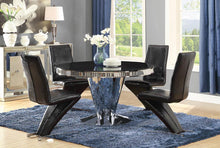 Load image into Gallery viewer, Barzini Dining Contemporary Black Pedestal Dining Table