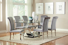 Load image into Gallery viewer, Hollywood Glam Chrome Dining Chair