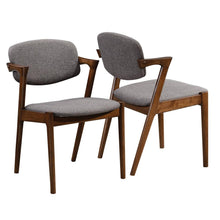 Load image into Gallery viewer, Malone Mid-Century Modern Dark Walnut Dining Chair