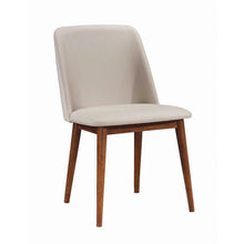 Load image into Gallery viewer, Barett Modern Grey and Chestnut Dining Chair