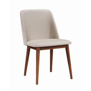 Barett Modern Grey and Chestnut Dining Chair