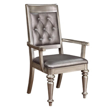 Load image into Gallery viewer, Bling Game Hollywood Glam Metallic Platinum Armchair