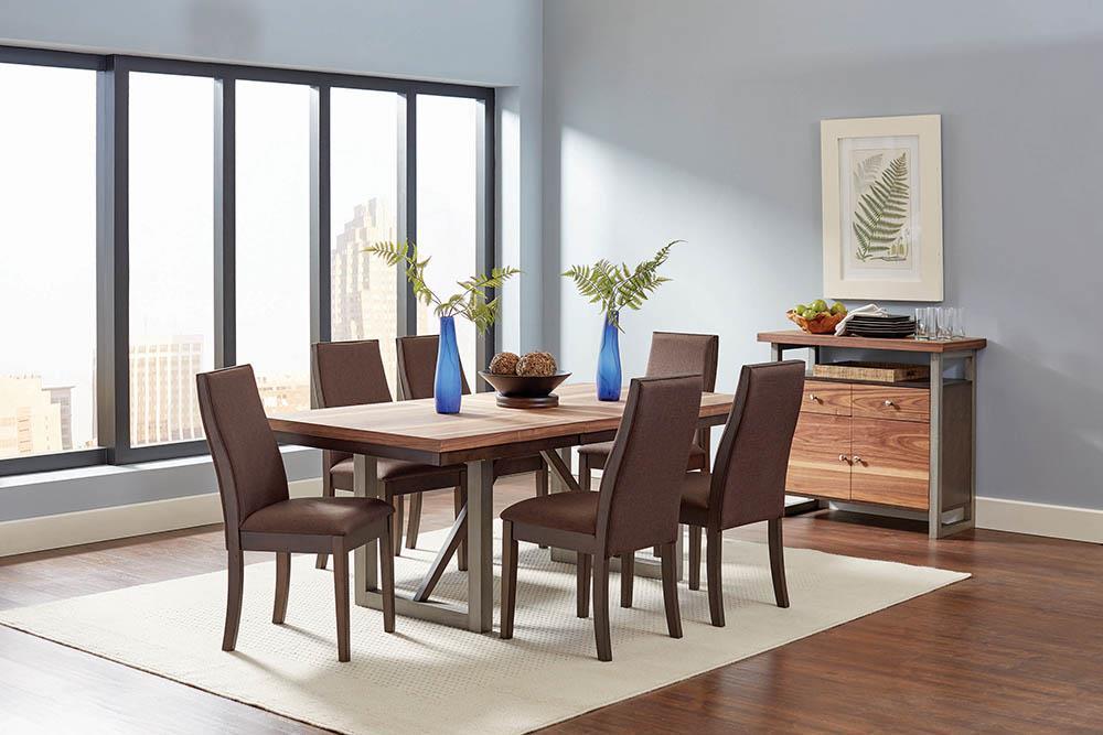 Spring Creek Industrial Natural Walnut Dining Table