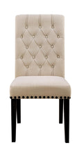 Load image into Gallery viewer, Weber Traditional Smokey Black Upholstered Side Chair