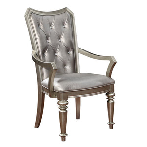 Danette Metallic Platinum armchair