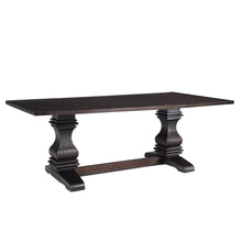 Load image into Gallery viewer, Parkins Traditional Rustic Espresso Dining Table