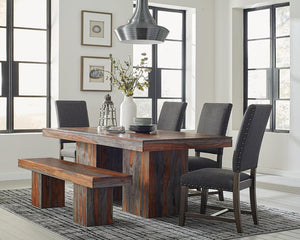 Binghamton Rustic Grey Sheesham Dining Table