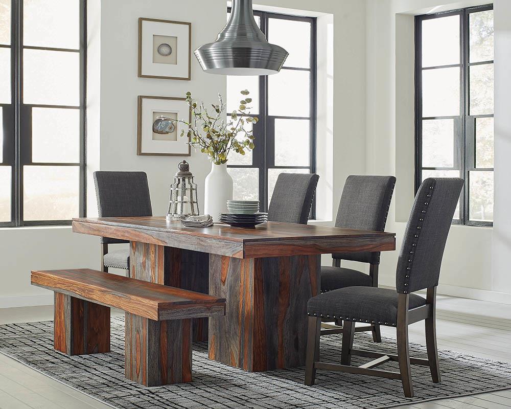 Binghamton Rustic Grey Sheesham Dining Table