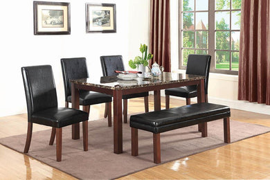 Otero Transitional Dark Brown Dining Table