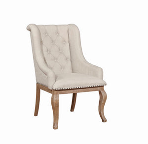 Glen Cove Traditional Cream Arm Chair