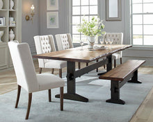 Load image into Gallery viewer, Burnham Farmhouse Mahogany Dining Table