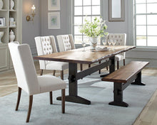 Load image into Gallery viewer, Burnham Farmhouse Mahogany Dining Table