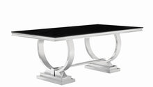 Load image into Gallery viewer, Antoine Hollywood Glam Silver Dining Table