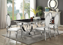 Load image into Gallery viewer, Antoine Hollywood Glam Silver Dining Table