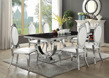 Load image into Gallery viewer, Antoine Hollywood Glam Silver Dining Table