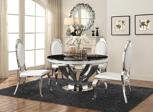 Anchorage Hollywood Glam Silver Dining Table