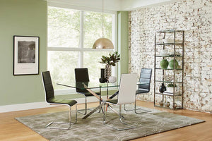 Nathan Contemporary Chrome Dining Table