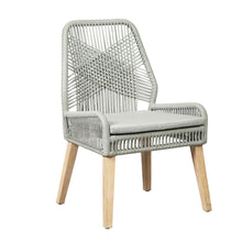 Load image into Gallery viewer, Grey and Natural Mango Side Chair