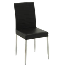 Load image into Gallery viewer, Vance Black and Chrome Dining Chair