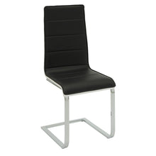 Load image into Gallery viewer, Broderick Contemporary Chrome and Black Dining Chair