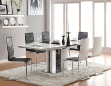 Load image into Gallery viewer, Broderick Contemporary Chrome and Black Dining Chair