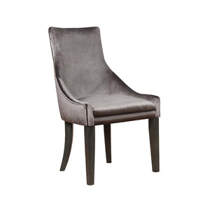 Phelps Traditional Grey Demi-Wing Chair