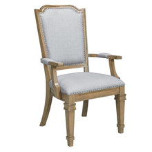 Load image into Gallery viewer, Florence Grey Upholstered Dining Arm Chair