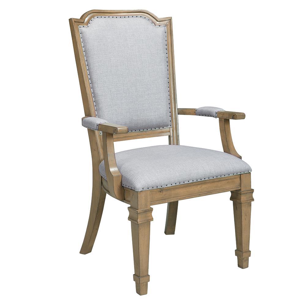 Florence Grey Upholstered Dining Arm Chair