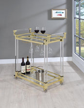 Load image into Gallery viewer, Modern Clear Acrylic Serving Cart