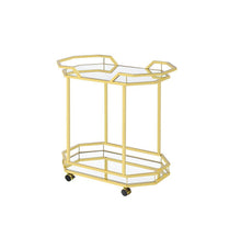 Load image into Gallery viewer, Traditional Brass Serving Cart