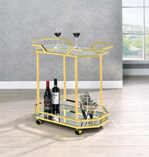 Load image into Gallery viewer, Traditional Brass Serving Cart