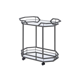 Traditional Black Nickel Serving Cart