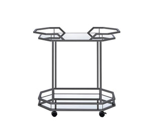 Traditional Black Nickel Serving Cart