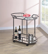 Load image into Gallery viewer, Traditional Black Nickel Serving Cart