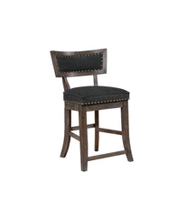 Load image into Gallery viewer, Rustic Black Counter-Height Dining Chair