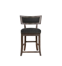 Load image into Gallery viewer, Rustic Black Counter-Height Dining Chair