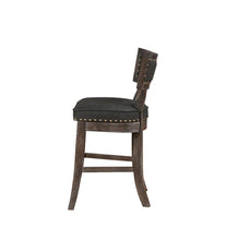 Load image into Gallery viewer, Rustic Black Counter-Height Dining Chair