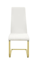 Load image into Gallery viewer, Chanel Modern White and Rustic Brass Side Chair