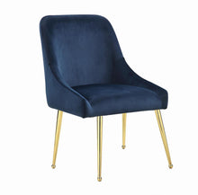 Load image into Gallery viewer, Modern Dark Ink Blue Dining Chair