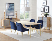 Load image into Gallery viewer, Modern Dark Ink Blue Dining Chair