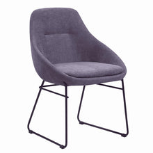 Load image into Gallery viewer, Grey and Matte Black Dining Chair