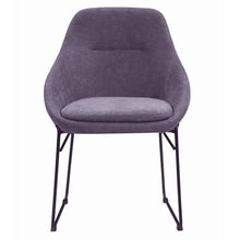 Load image into Gallery viewer, Grey and Matte Black Dining Chair