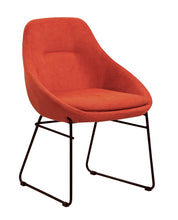 Load image into Gallery viewer, Persimmon and Matte Black Dining Chair